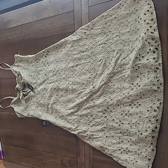 Express Green eyelet dress size S - Picture 1 of 7